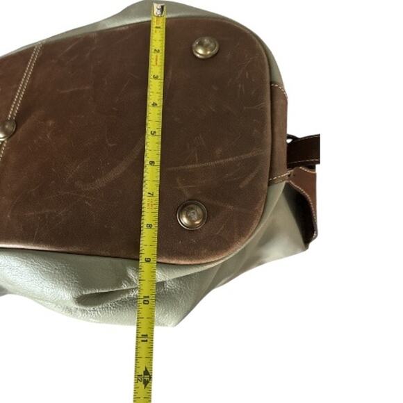 Vintage Taupe Brown Leather Latico Carry On Travel Bag - Picture 6 of 9